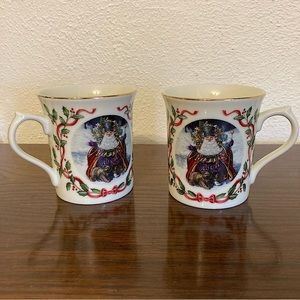 Lenox Santa Bearing Wondrous Gifts Magic of Christmas Mug Collection Set of 2